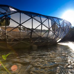 Bild der Murinsel Graz - Social Innovation Walk - Wandeltagung atempo